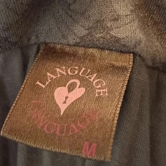 Language Los Angeles Embellished Art Deco Tank Size M - Picture 5 of 7